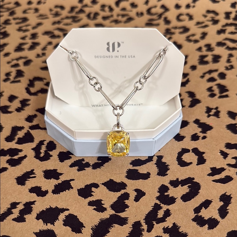 BP Necklace with Yellow Pendant